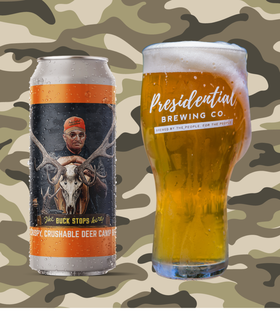 The Buck Stops Here Light Lager Craft Beer Presidential Brewing
